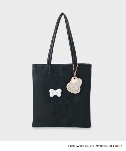 sanrio トートバッグ 「マイメロディ」刺繍A4トートバッグ レディース