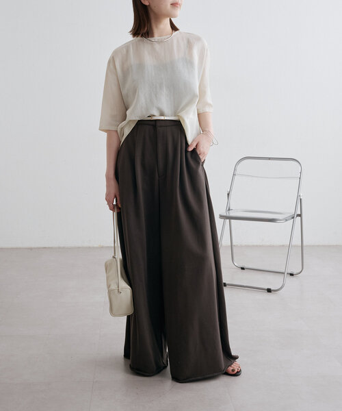 「Omekashi」 半袖ブラウス FREE オフホワイト レディース_画像8