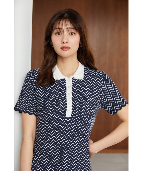 Her lip to 半袖ワンピース M ブルー レディース : ZOZOTOWN Yahoo!店