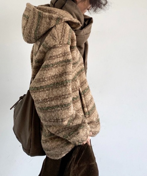 「FreeZone」 ブルゾン F ベージュ メンズ_画像2