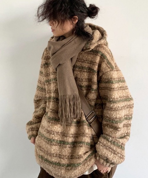 「FreeZone」 ブルゾン F ベージュ メンズ_画像3