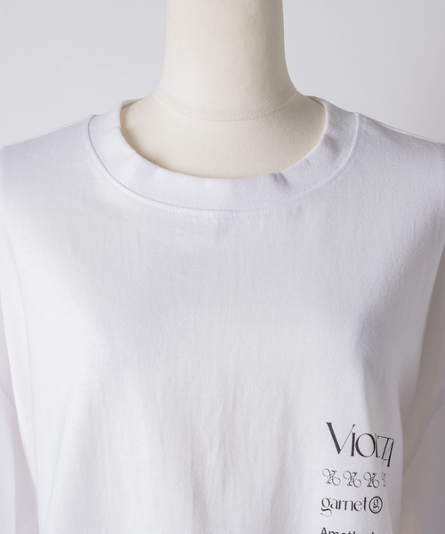 「VIOLETTA」 半袖Tシャツ FREE レッド レディース_画像7