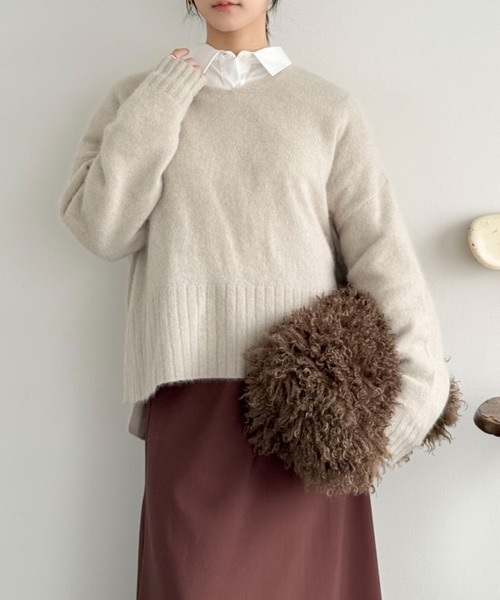 DOUX ARCHIVES（ドゥアルシーヴ） ニット セーター 「ラクーンMIX