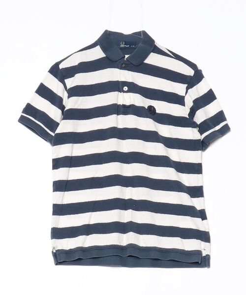 FRED PERRY（フレッドペリー） ボーダー柄半袖ポロシャツ X-SMALL 