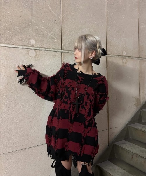 REFLEM（レフレム） ニット セーター 「REFLEM/レフレム」ダメージ