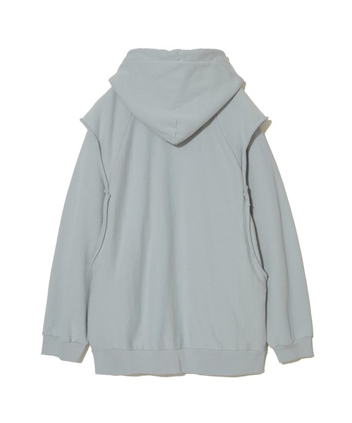 UNDERCOVER アンダーカバー 24SS パーカー UNDERCOVER(アンダーカバー) レザー切替ジップパーカーUC2C1804