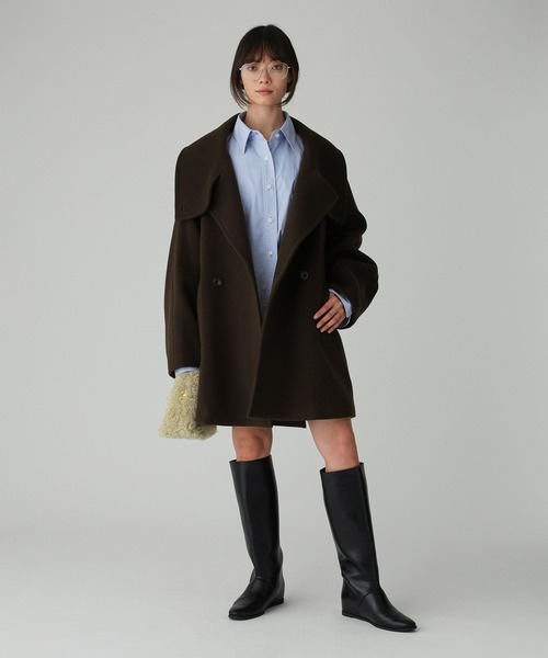 BABYLONE（バビロン） ピーコート pコート ダブルフェイスPコート