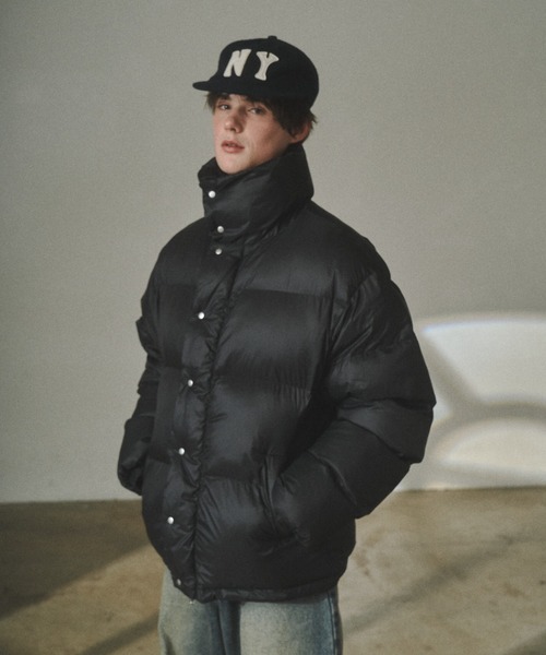 Elanque コート ジャケット High-neck volume puffer jacket