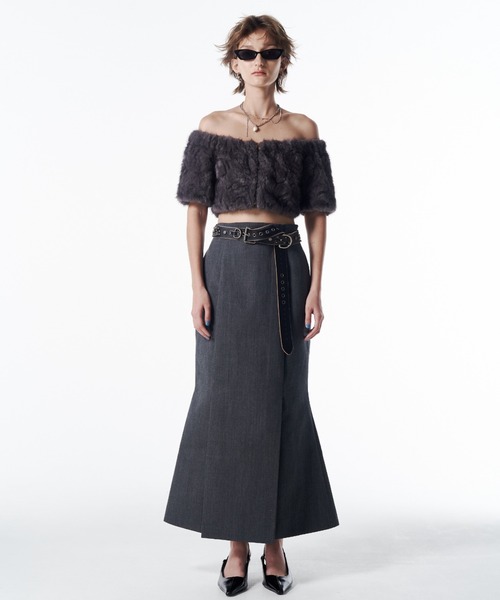 JOSE MOON（ジョゼムーン） スカート TACK WOOL SKIRT/タックウール