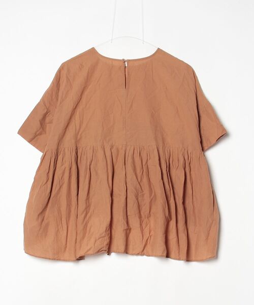「avecmoi」 半袖シャツ LARGE キャメル レディース_画像2