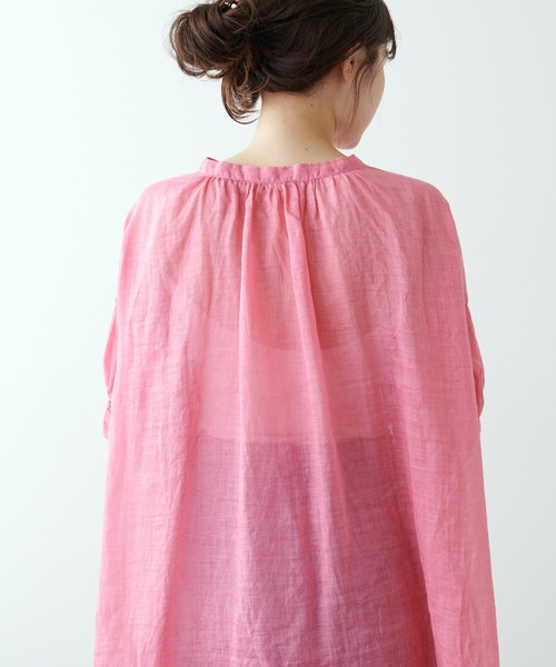 「PUAL CE CIN」 半袖ワンピース FREE ピンク レディース_画像3