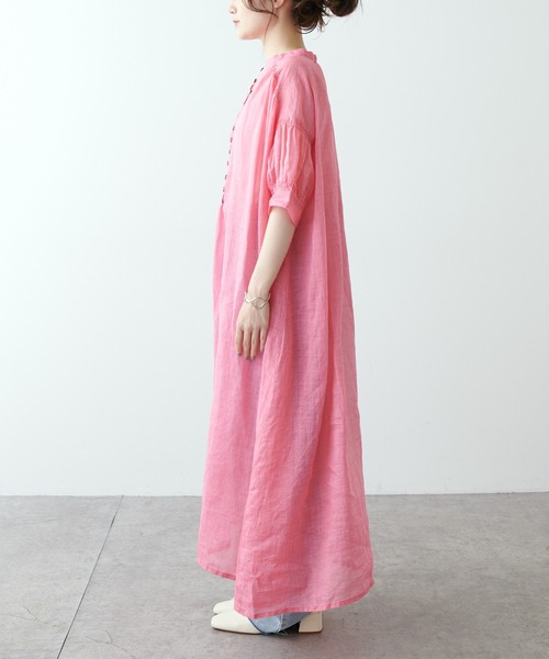 「PUAL CE CIN」 半袖ワンピース FREE ピンク レディース_画像7