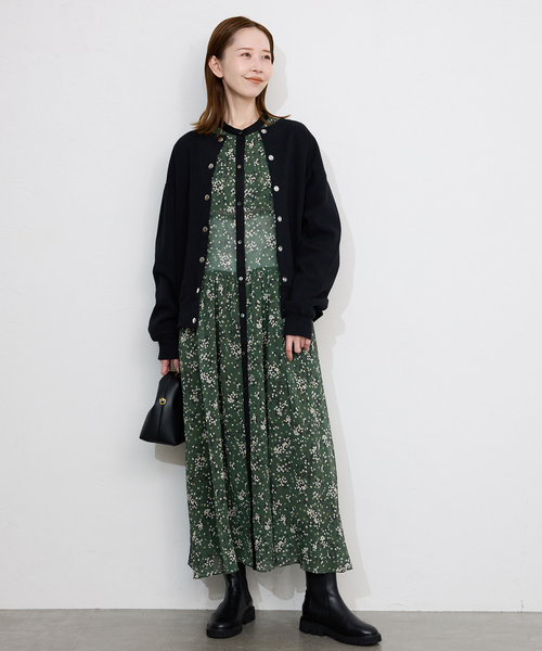 新品　スローブイエナ　花柄ワンピース FLOWER PRINT ワンピース | スローブ イエナ(SLOBE IENA) | マルイ