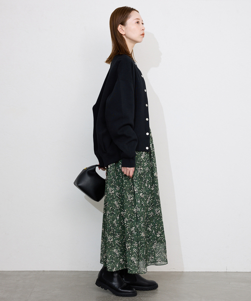SLOBE IENA（スローブイエナ） ワンピース Bicolor Flower ワンピース