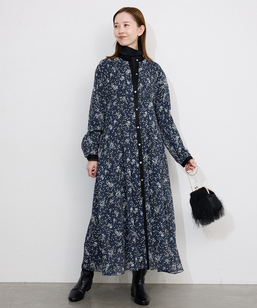 SLOBE IENA（スローブイエナ） ワンピース Bicolor Flower ワンピース