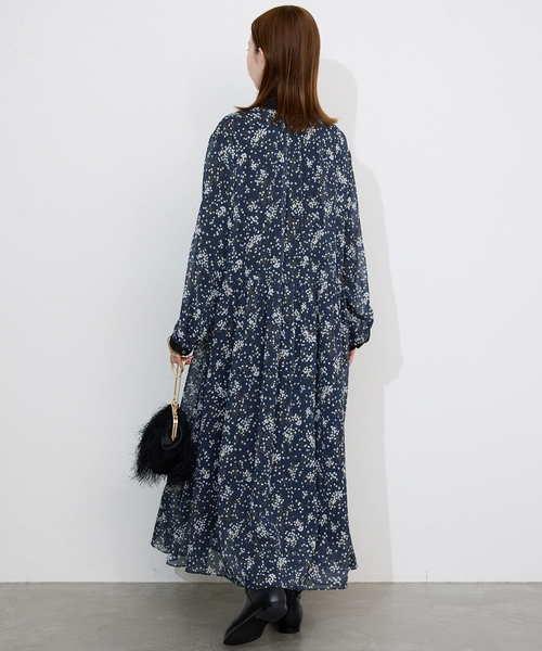 SLOBE IENA（スローブイエナ） ワンピース Bicolor Flower ワンピース