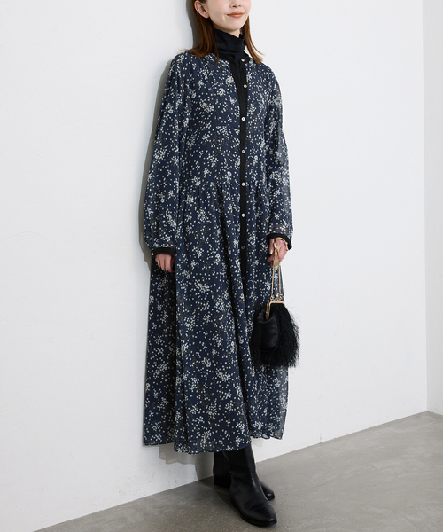 SLOBE IENA◾️FLOWER PRINT ワンピース WEB限定/追加》FLOWER PRINT ワンピース（ワンピース）｜SLOBE IENA