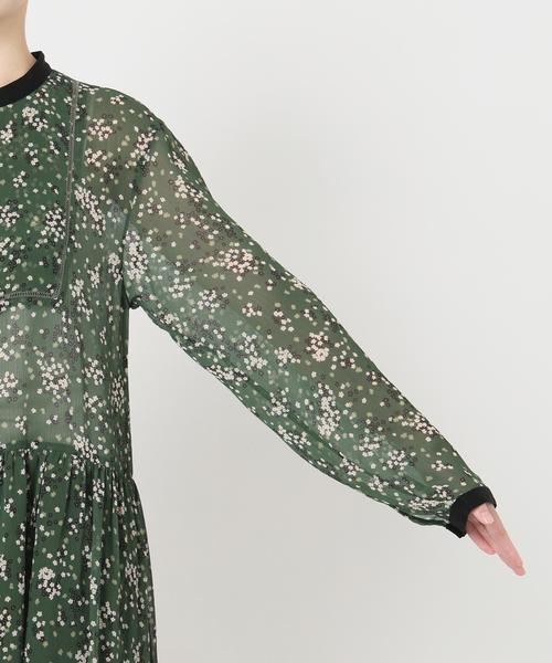 SLOBE IENA（スローブイエナ） ワンピース Bicolor Flower ワンピース