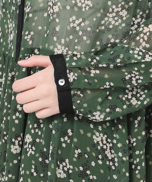 SLOBE IENA（スローブイエナ） ワンピース Bicolor Flower ワンピース