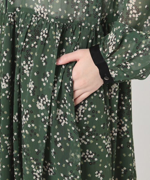 SLOBE IENA（スローブイエナ） ワンピース Bicolor Flower ワンピース