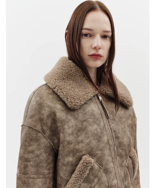 jakke（ジャッキー） コート アウター AVIATOR CROPPED JACKET 