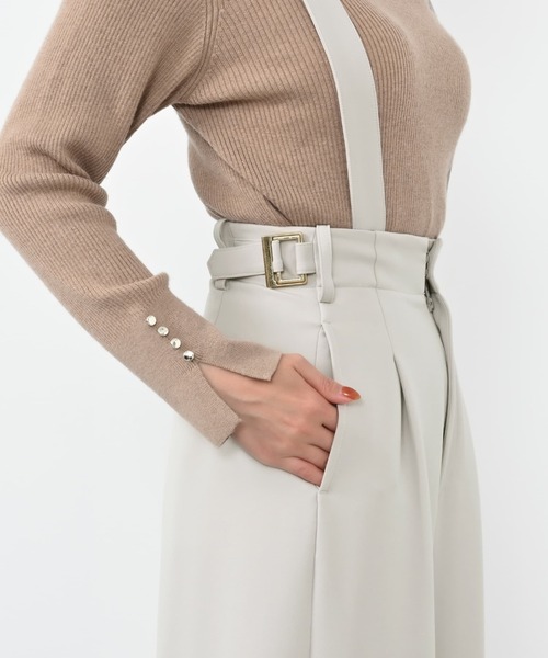 サロペット オーバーオール 2wayサイドベルトサロペット 「低身長