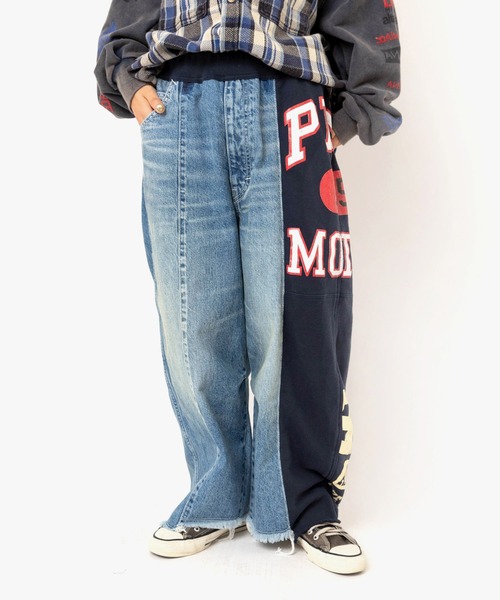 RNA R4417 PINK MOTEL 裏毛コンビパンツ パンツ R4417 PINK MOTEL 裏毛コンビパンツ レディース RNA（アール