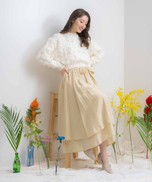 「NOELA」 長袖ニット フリー ブルー レディース_画像5