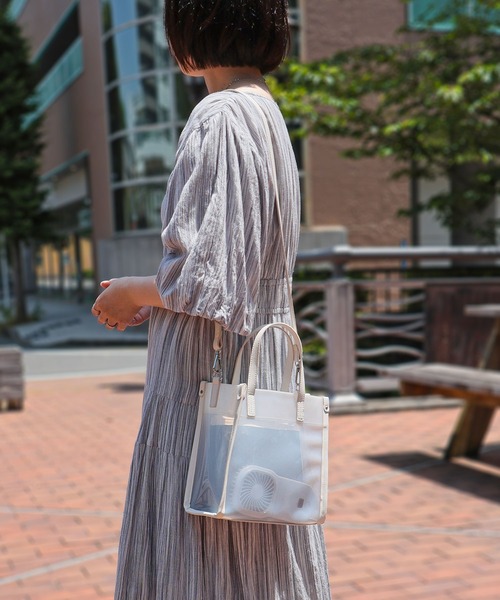CHANEL クリアトートバッグ 収納袋付き T・S・L トートバッグ メッシュポーチ付き2wayクリアトートバッグ