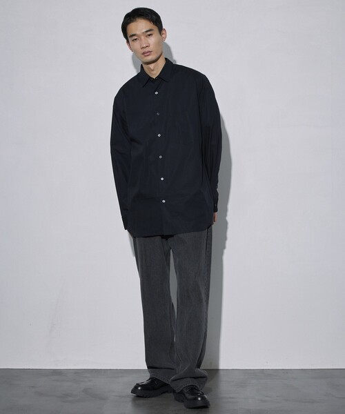 「5525Gallery」 長袖シャツ MEDIUM ベージュ メンズ_画像8