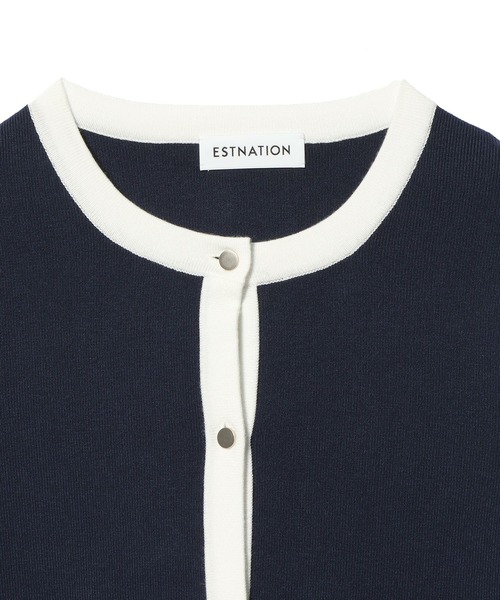 ESTNATION（エストネーション） カーディガン ESTNATION / バイカラー