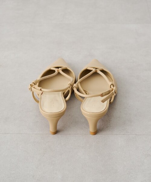 GALENA/ガレナバックストラップパンプス 新品未使用】GALENA ガレナ バックストラップ パンプス シルバー 37