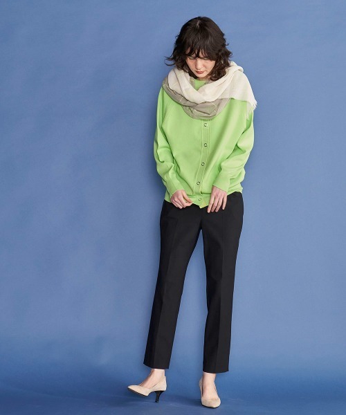 「la.f…」 スラックス 9号 ブラック レディース_画像3