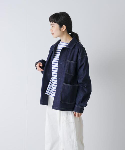 サイズ1新品タグ付き　かぐれ　ユニセックスデニムカバーオール　アーバンリサーチ かぐれ カバーオール 「ユニセックス」デニムカバーオール レディース