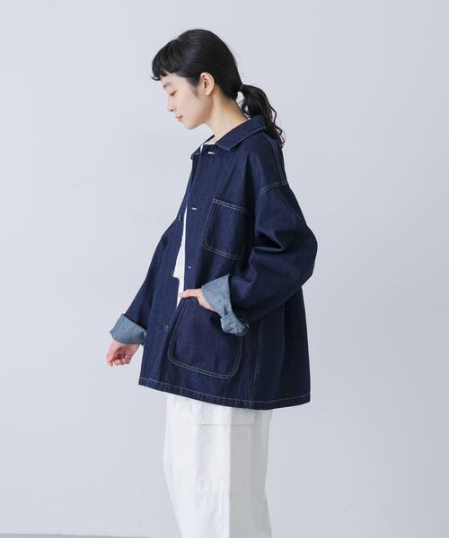 かぐれ カバーオール 「ユニセックス」デニムカバーオール レディース