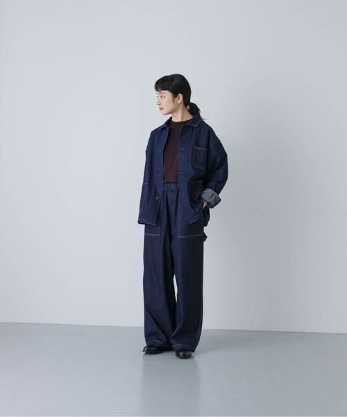 かぐれ カバーオール 「ユニセックス」デニムカバーオール レディース