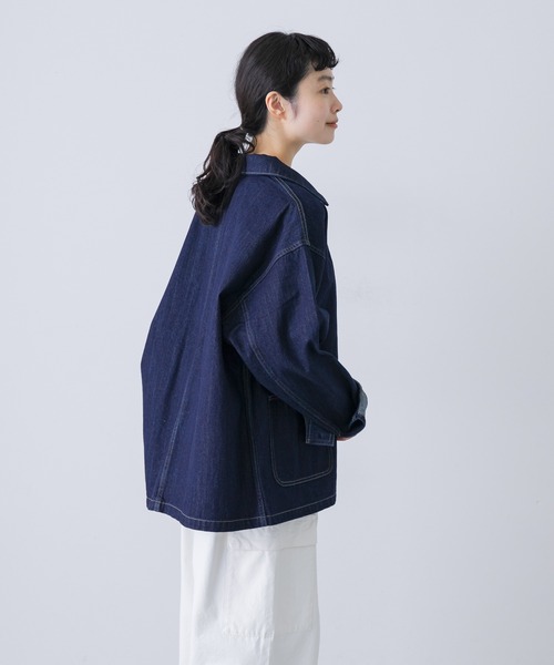 かぐれ カバーオール 「ユニセックス」デニムカバーオール レディース