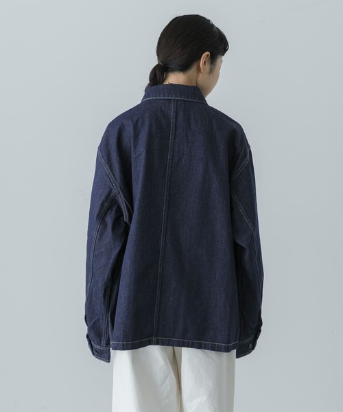 かぐれ カバーオール 「ユニセックス」デニムカバーオール レディース