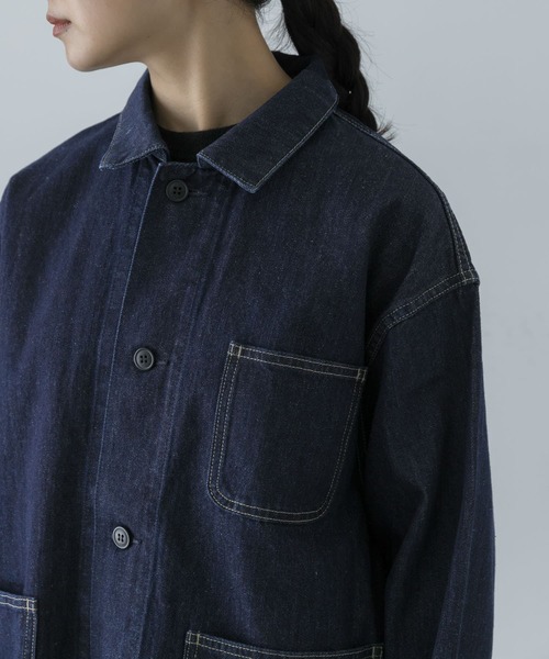 かぐれ カバーオール 「ユニセックス」デニムカバーオール レディース