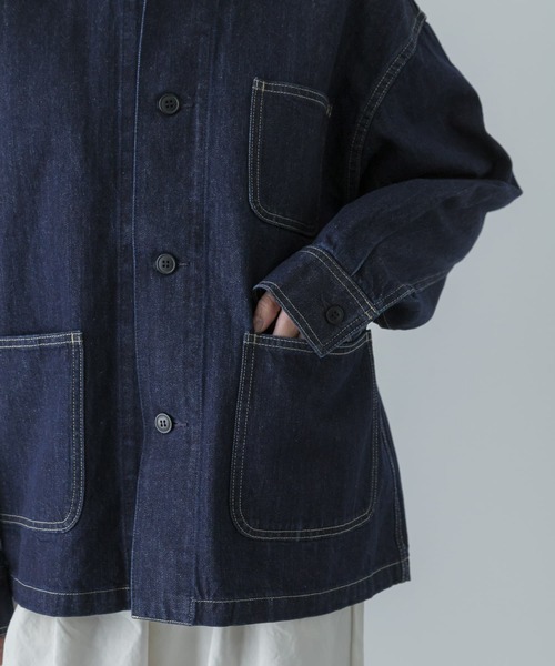 かぐれ カバーオール 「ユニセックス」デニムカバーオール レディース