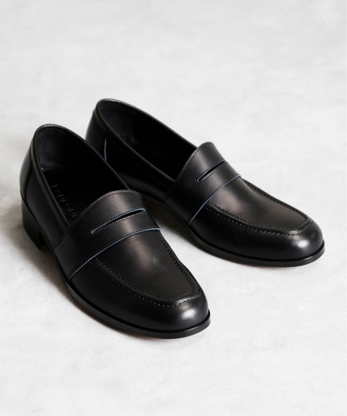 「And A」 「PADRONE」ローファー 41 アッシュブラウン メンズ_画像3