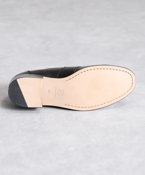 「And A」 「PADRONE」ローファー 41 アッシュブラウン メンズ_画像7