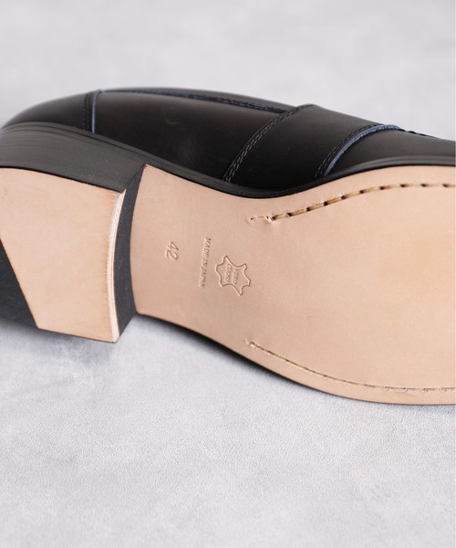 「And A」 「PADRONE」ローファー 41 アッシュブラウン メンズ_画像8