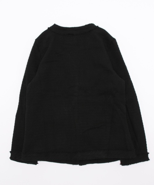 「ISOOK」 ツイードジャケット FREE ブラック レディース_画像2