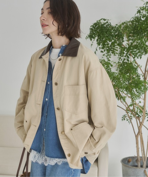 ルーク様allegri カバーオール ジャケット ベージュ 上品 美品L 4色展開】「Backers」 カバーオール ヘビージャケット ベージュ - 古着