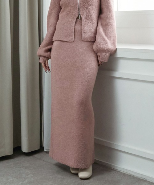 「Elishe」 ニットスカート 1 ピンク レディース_画像2