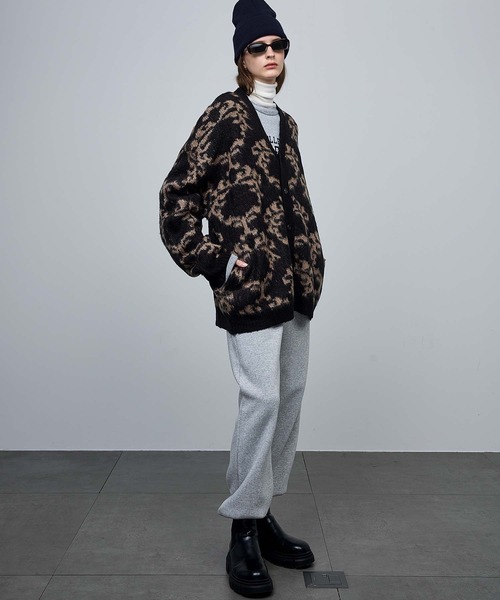 「ENDER PRODUCTS」 ニットカーディガン L ブラウン メンズ_画像3