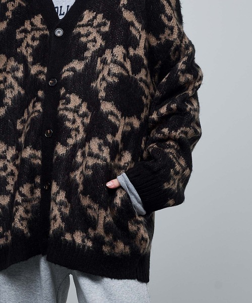 「ENDER PRODUCTS」 ニットカーディガン L ブラウン メンズ_画像5