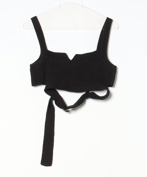 「&g'aime」 ノースリーブニット FREE ブラック レディース_画像2