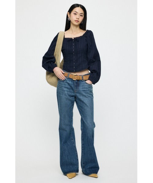 MOSSY「26年SS新作」LACE TRIMMED CORSETブラウス MOUSSY（マウジー） ブラウス シャツ 「26年SS新作」LACE TRIMMED